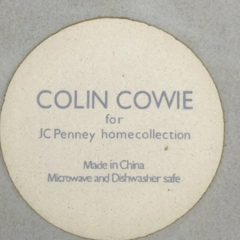 Colin Cowie Lotus Leaf JC Penney Set of 4 Tan Salad Plates 9